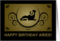 happy birthday aries (sophistications) card