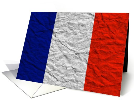 gone to france (flag) card (719655)