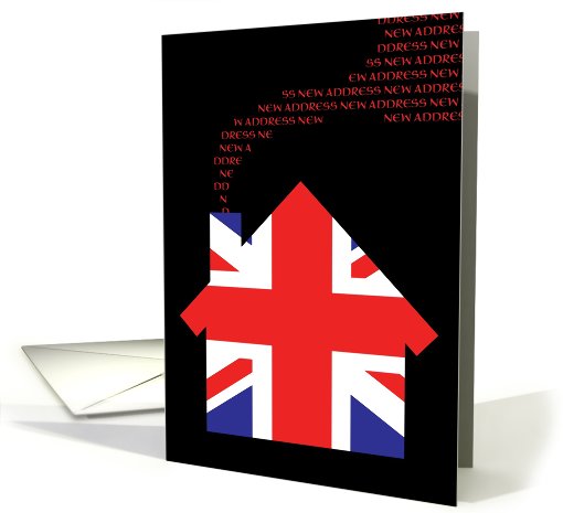 new great britain address (united kingdom flag) card (719671)