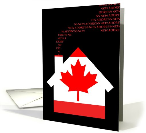 new canada address (flag) card (719675)