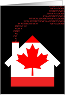 new canada address (flag) card
