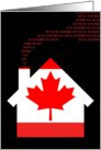 new canada address (flag) card