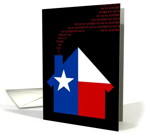 new texas address (flag) card (719677)