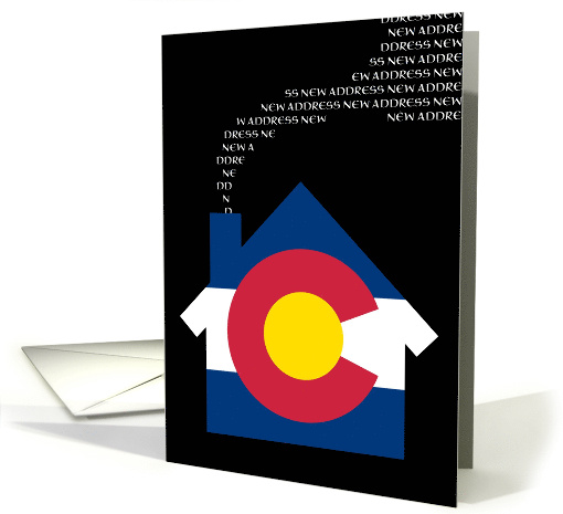 new colorado address (flag) card (719682)