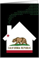 new california address (flag) card