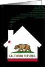 new california address (flag) card
