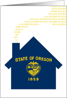 new oregon address (flag) card