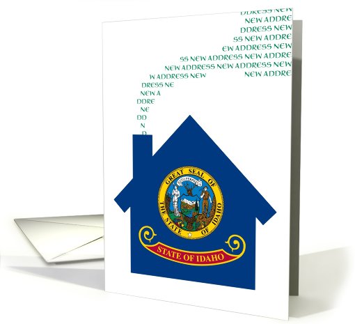 new idaho address (flag) card (719705)
