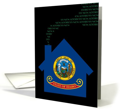 new idaho address (flag) card (719706)