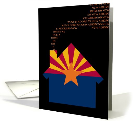 new arizona address (flag) card (719707)