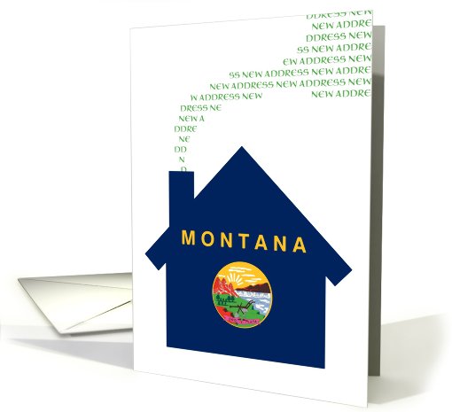 new montana address (flag) card (719726)