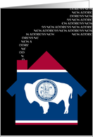 new wyoming address (flag) card