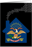 new north dakota address (flag) card