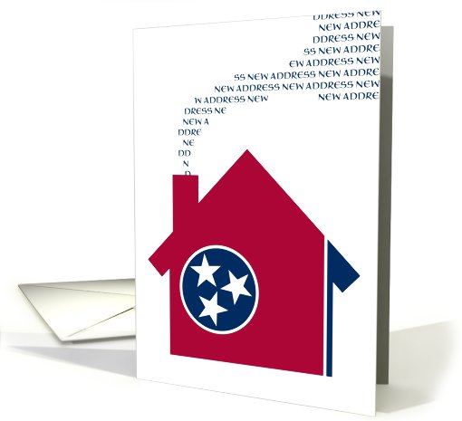 new tennessee address (flag) card (720931)