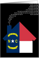 new north carolina address (flag) card