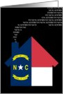 new north carolina address (flag) card
