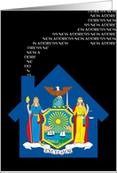 new york new address (flag) card