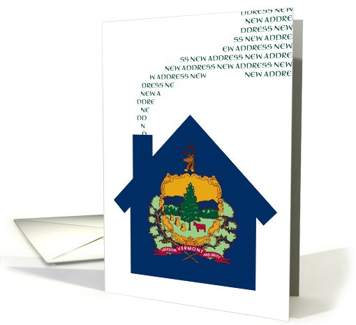 new vermont address (flag) card (720995)