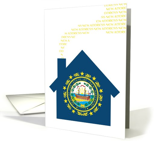 new hampshire new address (flag) card (721002)