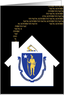 new massachusetts address (flag) card