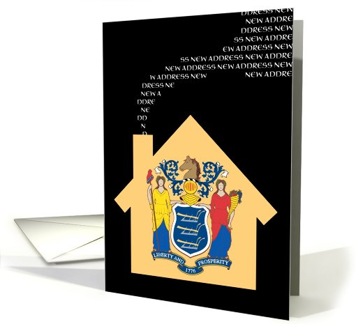 new jersey new address (flag) card (721377)