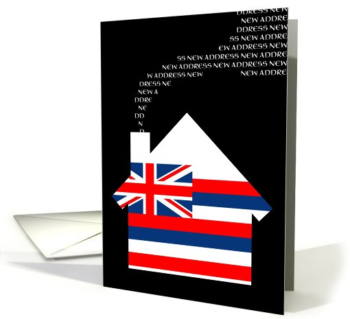 new hawaii address (flag) card (721480)