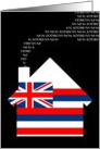 new hawaii address (flag) card