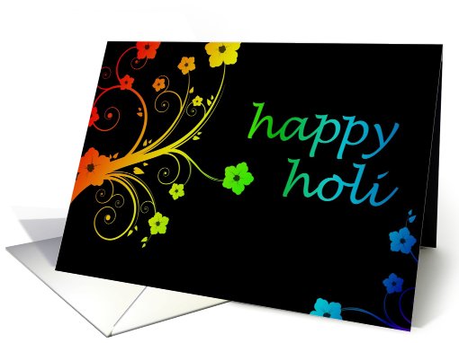 holi : festival of color and spring card (721845)