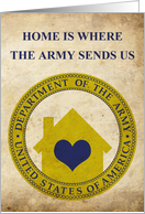 home is where the army sends us card