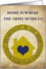 home is where the army sends us card