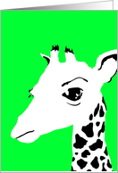 giraffe pop art card
