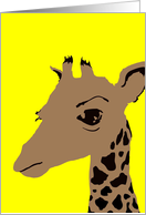 giraffe pop art card