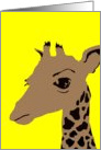 giraffe pop art card