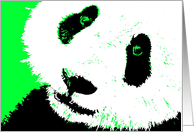 panda bear pop art card