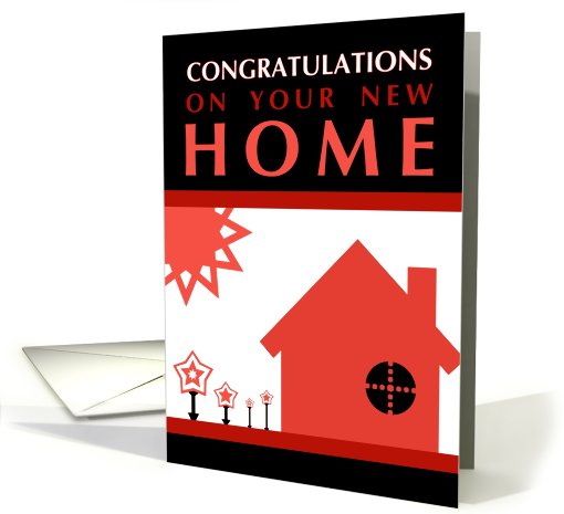 congratulations on your new home : pop art card (722246)