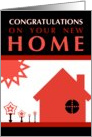 congratulations on your new home : pop art card