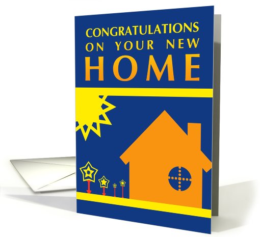 congratulations on your new home : pop art card (722247)