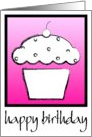 grunge cupcake happy birthday card