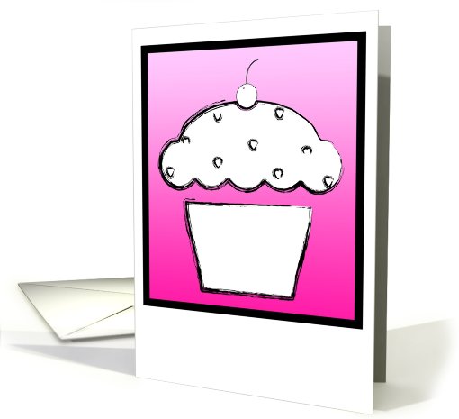 grunge cupcake valentine's day card (722796)