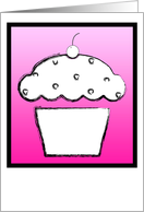 grunge cupcake valentine’s day card