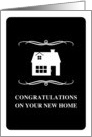 congratulations on your new home : mod house card