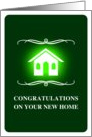 congratulations on your new home : mod house card