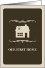 our first home : mod house card