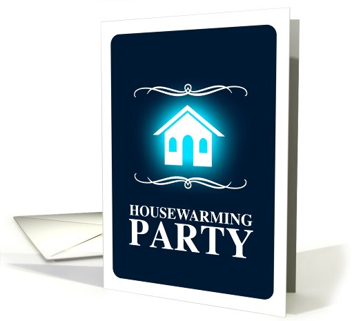 housewarming party invitation : mod house card (722864)