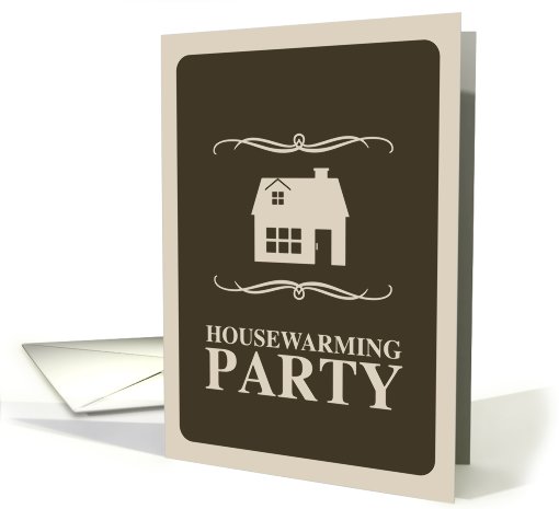 housewarming party invitation : mod house card (722868)