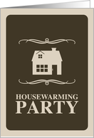 housewarming party invitation : mod house card