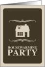 housewarming party invitation : mod house card