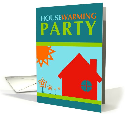 housewarming party invites : indie home card (722964)