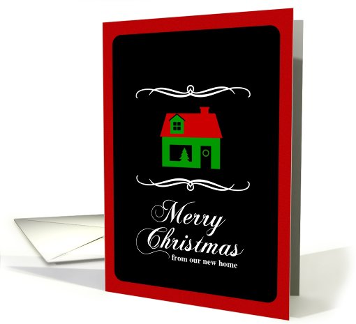 merry christmas from our new home : mod christmas home card (726668)