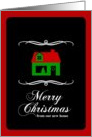 merry christmas from our new home : mod christmas home card